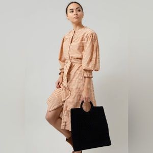 ULLA JOHNSON FIORA DRESS IN FAWN Size 0